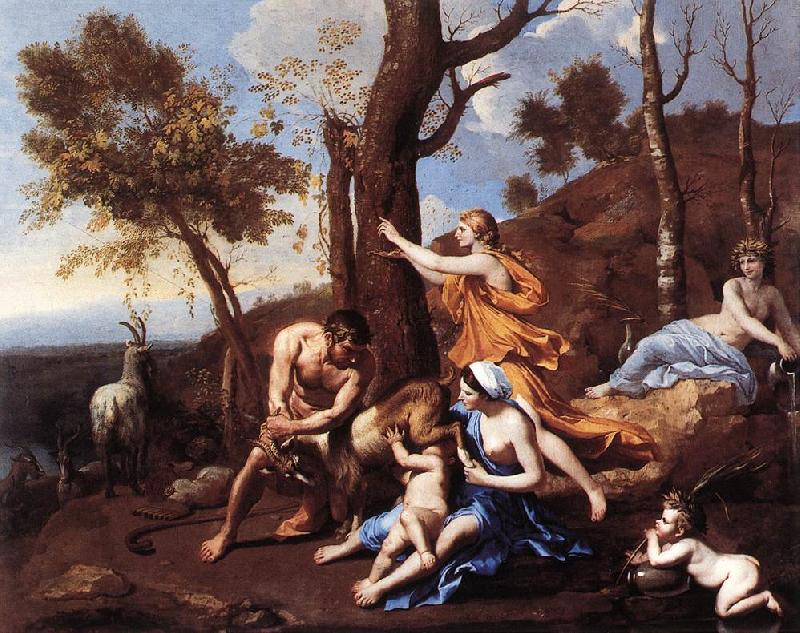 POUSSIN, Nicolas The Nurture of Jupiter sh